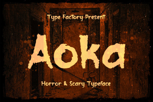 Aoka: A Bold Display Font for Hauntingly Beautiful Handmade Designs