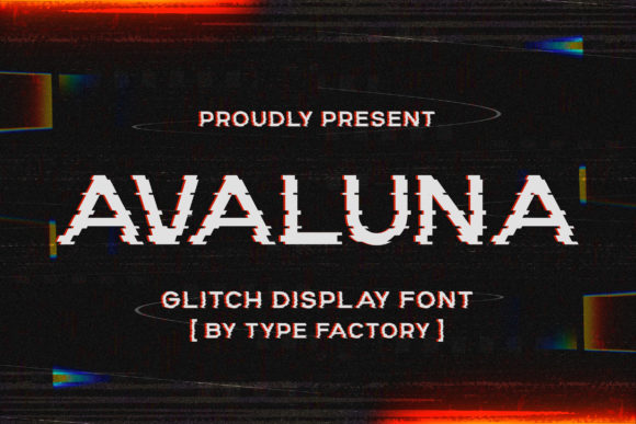 Avaluna: A Glitch-Inspired Typeface for Bold Brand Identities
