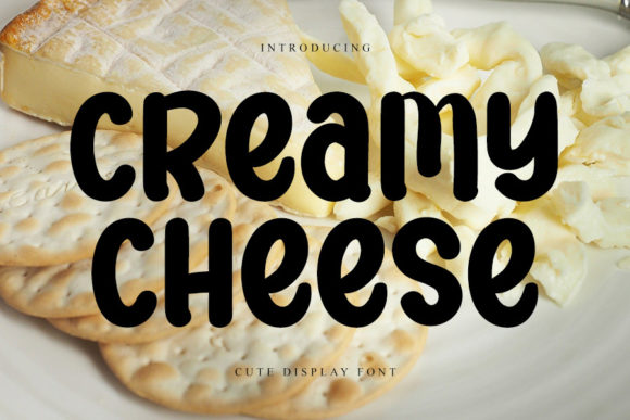 Creamy Cheese: A Font That Elevates Editorial Design with Elegance