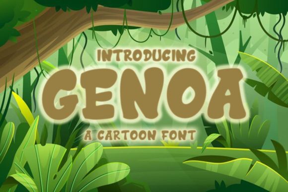 Genoa: A Bold Display Font That Brings Personality to Branding Projects