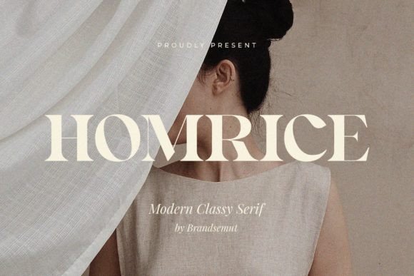 Homrice: A Modern Serif Typeface for Elegant Web Design