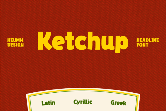 Hu Ketchup: A Bold Display Font for High-Impact Marketing Visuals