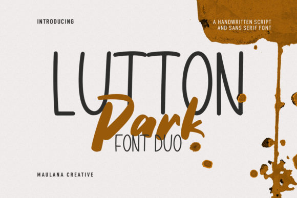 Lutton Park: A Stylish Display Font for Web Designers