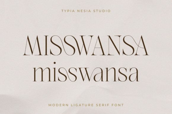 Misswansa: A Modern Serif Font That Elevates Campaign Visuals