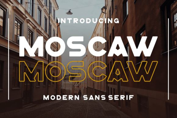 Moscaw: A Modern Sans Serif Font for Digital Design and Brand Identity