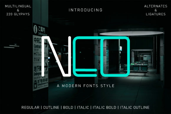 Neo: A Futuristic Display Font for Modern Web and Digital Design