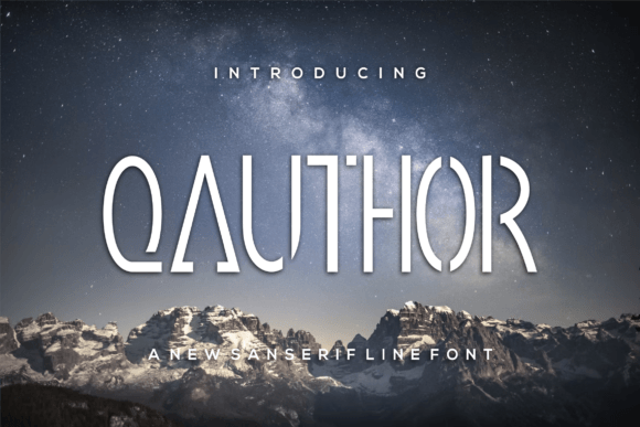 Qauthor: A Stylish Sans Serif Font for Crafters and Makers