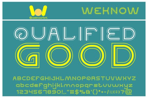 Qualified Good: A Retro Display Font for Web Designers and Digital Makers