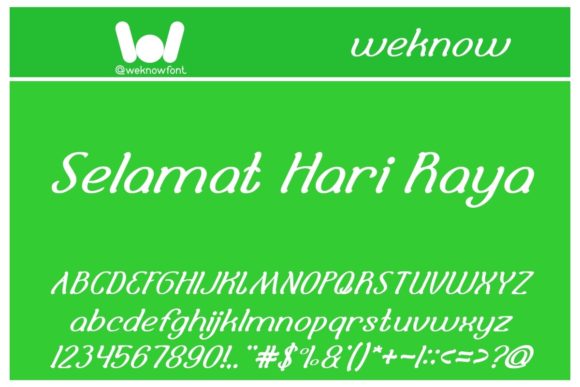 Selamat Hari Raya: A Versatile Display Font for Crafters and Product Creators
