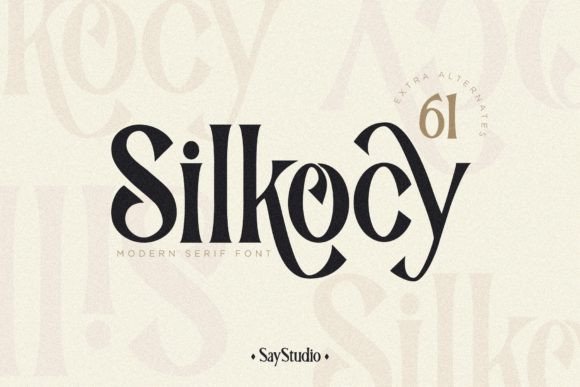 Silkocy: A Modern Serif Font for High-Impact Campaign Typography