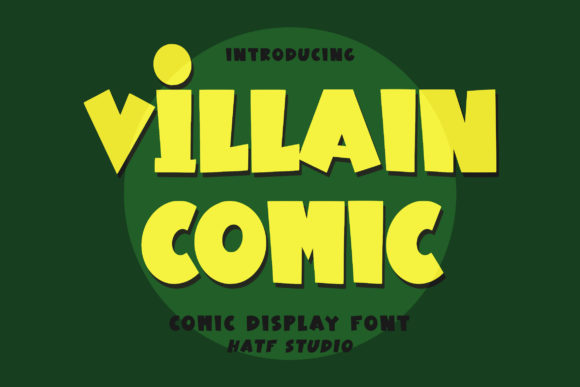Villain Comic: A Bold Display Font for High-Impact Campaign Graphics