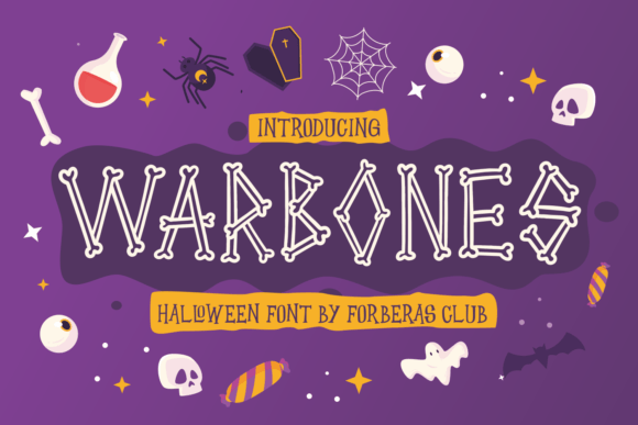 Warbones: A Spooky Decorative Font for Halloween Campaigns and Horror-Themed Designs